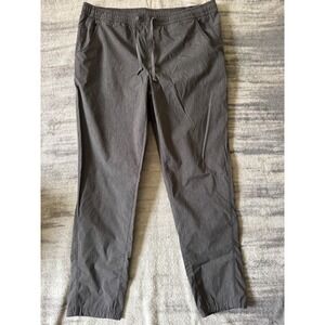 Eddie Bauer Travex Womens 14 Gray Active Travel Pants Elastic Drawstring 1716
